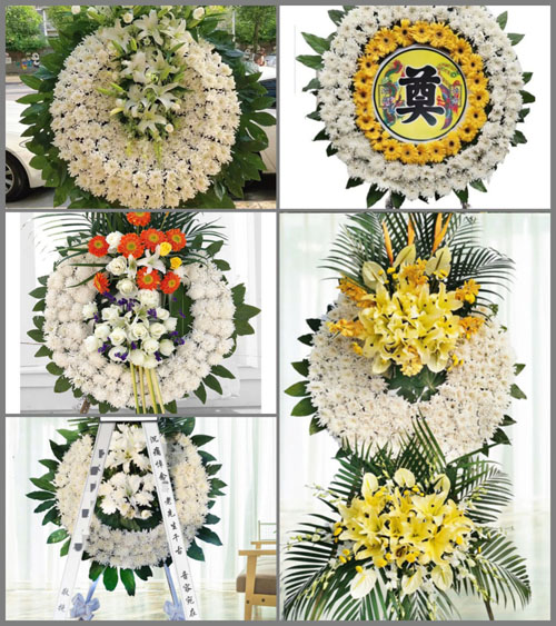 湖南永州祁阳县潘市镇钢铁村花圈速递